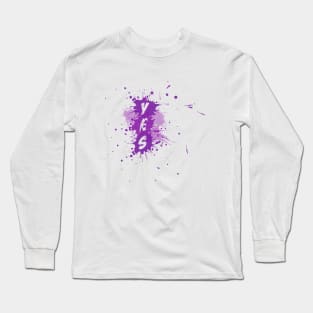 YES Splash | Purple Version Long Sleeve T-Shirt